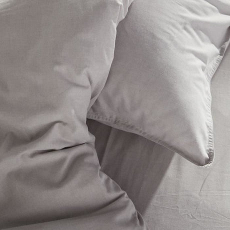 Housse de couette - TODAY - CHARME - Chambray - Gris clair Constance - 260 x 240 cm