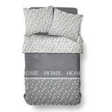 Housse de couette - TODAY - CHARME - Chambray - Gris foncé Capucine - 260 x 240 cm
