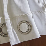 Voilage - TODAY - CHARME - oeillets slub craie - 140 x 240 cm