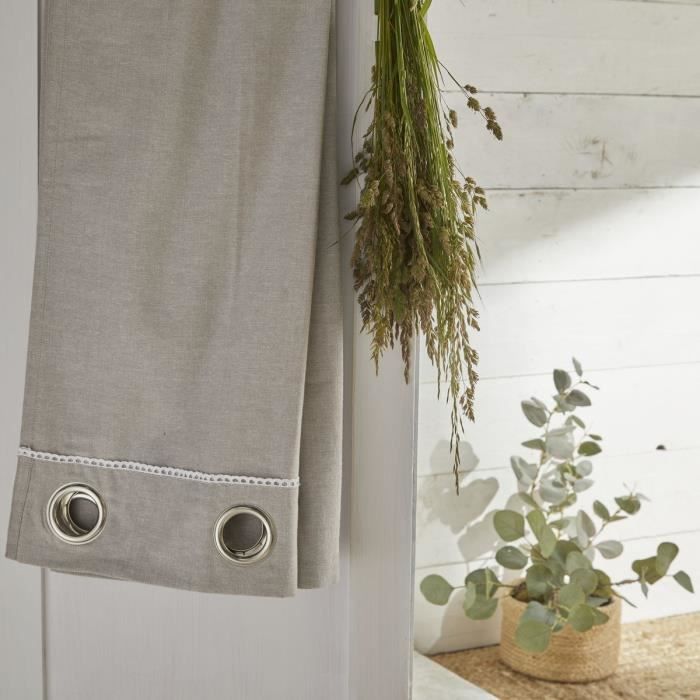 Rideau - TODAY - CHARME - Chambray Berenice - 140 x 240 cm