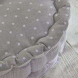 Coussin de sol rond - TODAY - CHARME - Imprimé Constance - 40 x 12 cm
