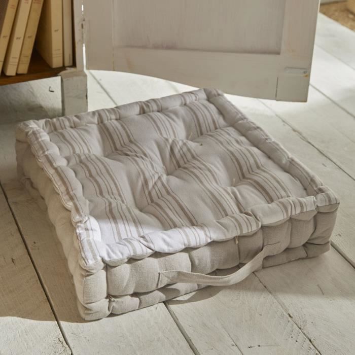 Coussin de sol - TODAY - CHARME - Imprimé Berenice - 40 x 40 x 10 cm