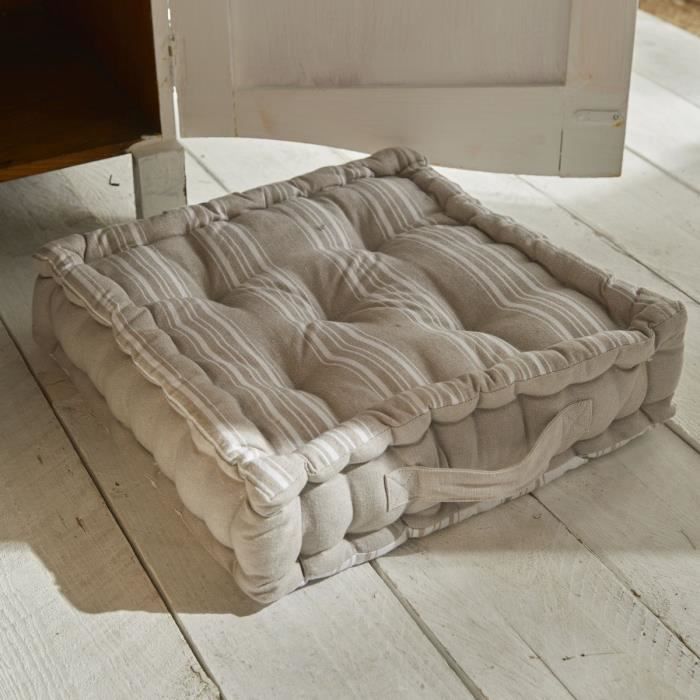 Coussin de sol - TODAY - CHARME - Imprimé Berenice - 40 x 40 x 10 cm