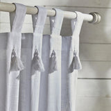 Voilage - TODAY - CHARME - Pattes slub craie - 140 x 240 cm