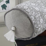 Coussin Polochon - TODAY - CHARME - Imprimé Gris foncé Capucine - 45 x 15 cm