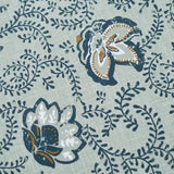 Parure de lit - TODAY - Sunshine - Bleu - 2 personnes - 220x240 cm - Coton naturel - Autres motifs