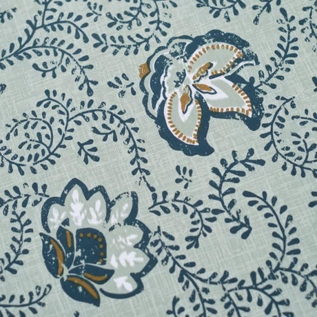 Parure de lit - TODAY - Sunshine - Bleu - 2 personnes - 220x240 cm - Coton naturel - Autres motifs