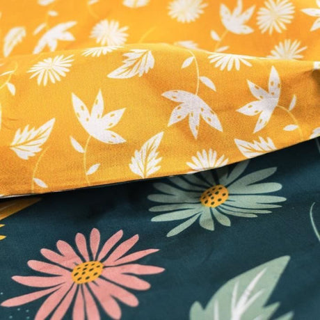 Parure de lit - TODAY - Sunshine - Jaune - 100% Coton - 57 fils - 2 personnes - 260x240cm