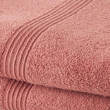 TODAY Essential - Lot de 2 Serviettes de Toilette - 50 x 90 cm - 100 % Coton - Terracotta