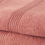 TODAY Lot de 1 Drap de Bain 100% coton 70x130 cm + 1 Serviette de Bain 50x100 cm - Terracotta