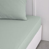 Drap housse TODAY Essential - 90 x 190 cm - 1 personne - 100% Coton uni - Celadon