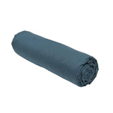 Drap housse TODAY Essential - 140 x 190 cm - 2 personnes - 100% Coton uni - Paon