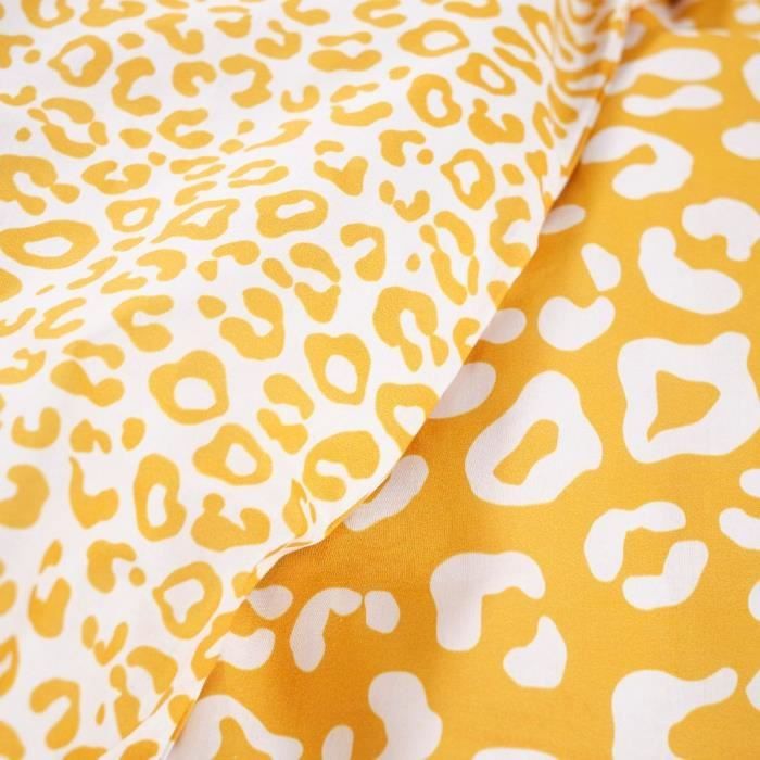 Parure de lit enfant TODAY Funny - 140x200 cm - 100% Coton - imprimé léopard