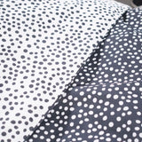 Parure de lit TODAY - housse de couette 140x200 + 1 taie d'oreiller 63x63 - 1 personne - FUNNY2.8 - Blanc et noir