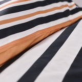 Parure de lit 2 personnes -TODAY - 240x220 cm - 100% Coton - Orange, Noir et Blanc