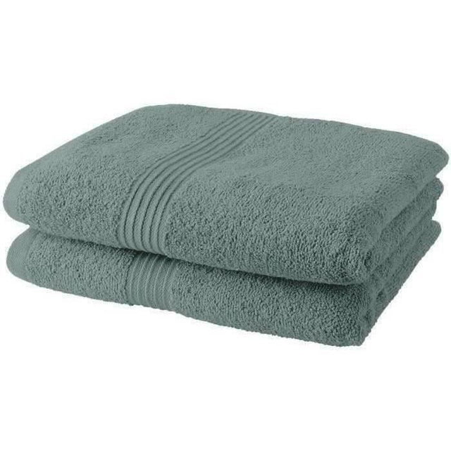 TODAY Essential - Lot de 2 Serviettes de Toilette - 50 x 90 cm - 100 % Coton - Celadon