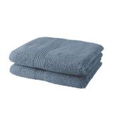 TODAY Essential - Lot de 2 Serviettes de Toilette - 50 x 90 cm - 100 % Coton - Denim