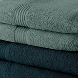 Lot de 5 Draps de Bain TODAY 70x130 cm 100% Coton - 3 paon + 2 celadon