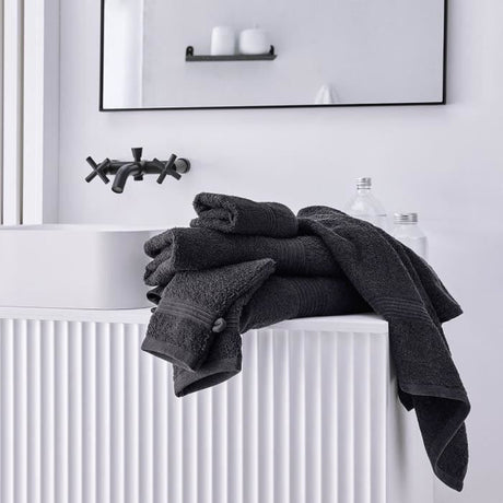 TODAY Essential - Drap de bain 70 x 130 cm - 100% Coton - Fusain