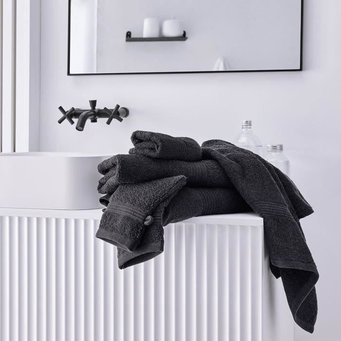 TODAY Essential - Drap de bain 70 x 130 cm - 100% Coton - Fusain