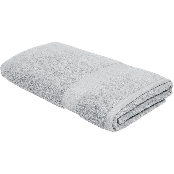 TODAY Essential - Drap de bain 70 x 130 cm - 100% Coton - Acier
