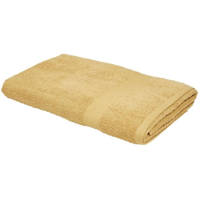 TODAY Essential - Maxi Drap de Bain - 90 x 150 cm - 100 % Coton - Ocre