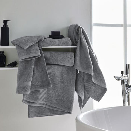 TODAY Essential - Maxi Drap de Bain - 90 x 150 cm - 100 % Coton - Acier