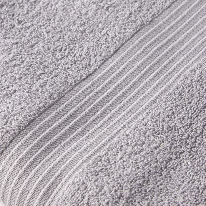 TODAY Essential - Maxi Drap de Bain - 90 x 150 cm - 100 % Coton - Acier