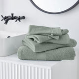 Lot de 10 Serviettes de Toilette - TODAY - 50 x 90 cm - 100 % Coton - Celadon