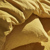Parure de lit - TODAY - 123669 - 2 personnes - 260x240cm - Gaze de coton unie - Ocre