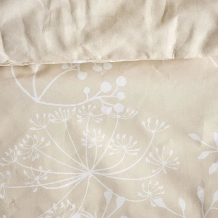 Parure de lit - TODAY - Sunshine - 0.2 imprimé floral - 2 personnes - 220 x 240 cm - 100% Coton 57 fils