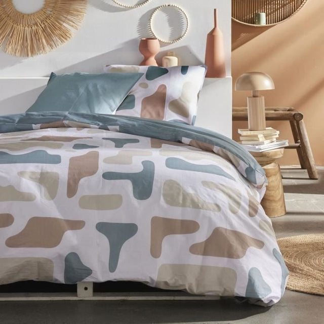 Parure de couette - TODAY - Sunshine 17.29 - 220x240cm - 2 personnes - Imprimée - Coton 57 fils