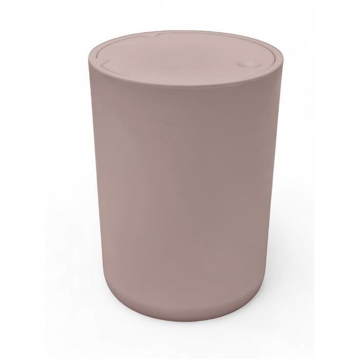Poubelle de SDB - TODAY - UTILITY - 8,5 L - Ø 21 x x H 29 cm - Polypropylene - Pink