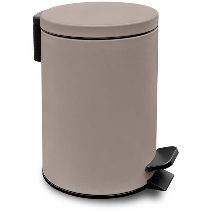 Poubelle de SDB - TODAY - UTILITY - 3 L - Ø 17 x x H 25 cm - Polypropylene - Soft Pink