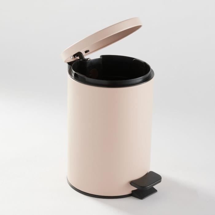 Poubelle de SDB - TODAY - UTILITY - 3 L - Ø 17 x x H 25 cm - Polypropylene - Soft Pink