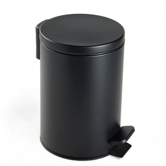 Poubelle de SDB - TODAY - UTILITY - 3 L - Ř 17 x x H 25 cm - Polypropylene - Soft Black