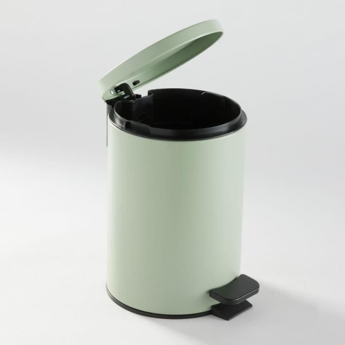 Poubelle de SDB - TODAY - UTILITY - 3 L - Ř 17 x x H 25 cm - Polypropylene - Soft Green