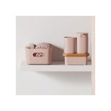 Set de douche - TODAY - UTILITY - Panier, tapis, rideau - Pink