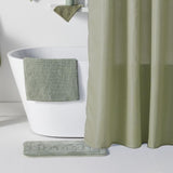 Set de douche - TODAY - UTILITY - Panier, tapis, rideau - Green