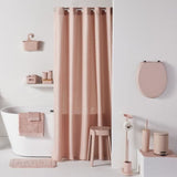 Ensemble de 4 accessoires de SDB - TODAY - UTILITY - Gobelet, distributeur savon, brosse WC - Pink