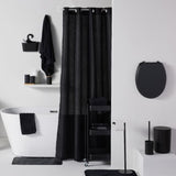 Ensemble de 4 accessoires de SDB - TODAY - UTILITY - Gobelet, distributeur savon, brosse WC - Black