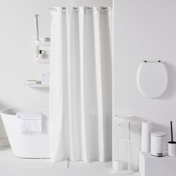 Ensemble de 4 accessoires de SDB - TODAY - UTILITY - Gobelet, distributeur savon, brosse WC - White
