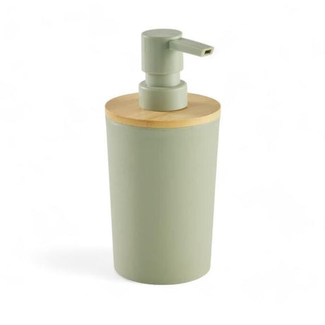 Lot de 6 acc SDB - TODAY - UTILITY - Dist savon, gobelet, porte-brosse a dents, porte savon, brosse WC, poubelle - Green
