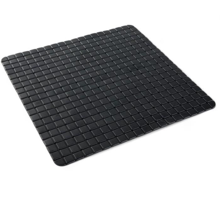 Tapis anti-dérapant baignoire ou douche - TODAY - UTILITY - 50 x 50 cm - Carré - Black