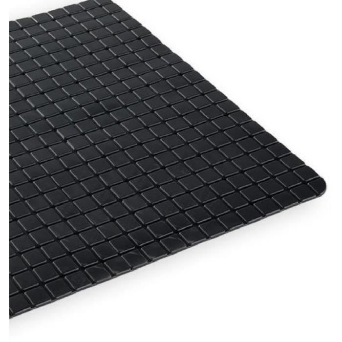 Tapis anti-dérapant baignoire ou douche - TODAY - UTILITY - 50 x 50 cm - Carré - Black