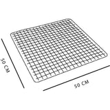 Tapis anti-dérapant baignoire ou douche - TODAY - UTILITY - 50 x 50 cm - Carré - Black