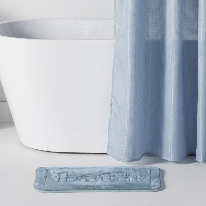 Tapis de bain mémoire de forme - TODAY - UTILITY - 40 x 60 cm - Blue