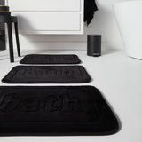 Tapis de bain mémoire de forme - TODAY - UTILITY - 40 x 60 cm - Black