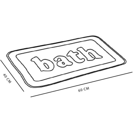 Tapis de bain mémoire de forme - TODAY - UTILITY - 40 x 60 cm - White