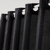 Rideau de douche gauffré - Black - Polyester - 180 x 200 cm - 12 crochets - UTILITY - TODAY